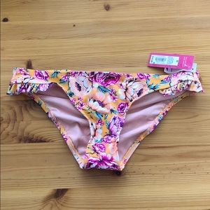 Bright floral bikini bottom